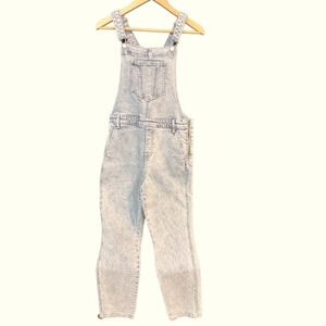 Old Navy girls denim bib overalls. Light wash, Size 12
